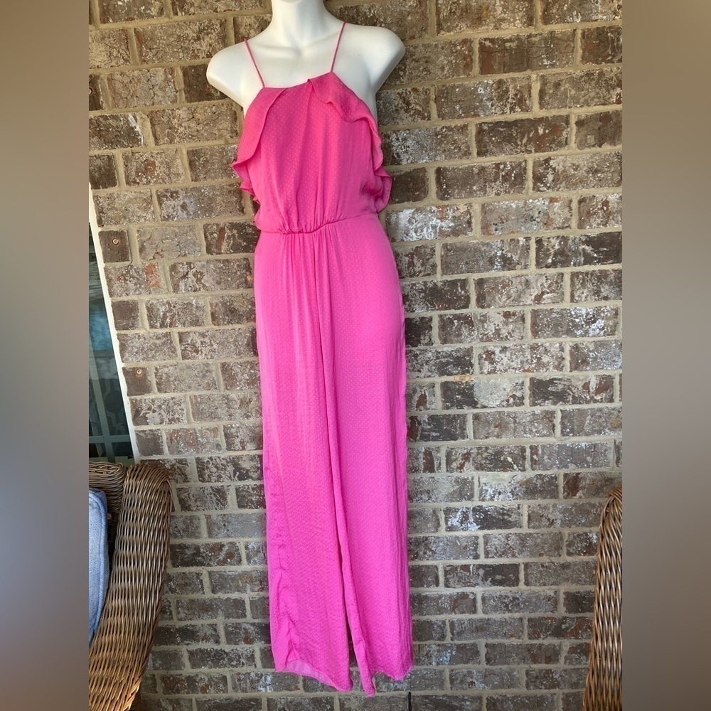 NWT NSR Ruffle Jumpsuit Pink Size XS NWT